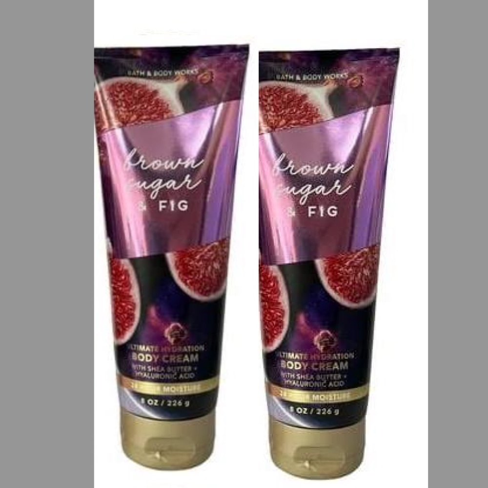 NEW Bath & Body Works Bundle 6 pcs BROWN SUGAR & FIG Body Cream and spray - Picture 2 of 7